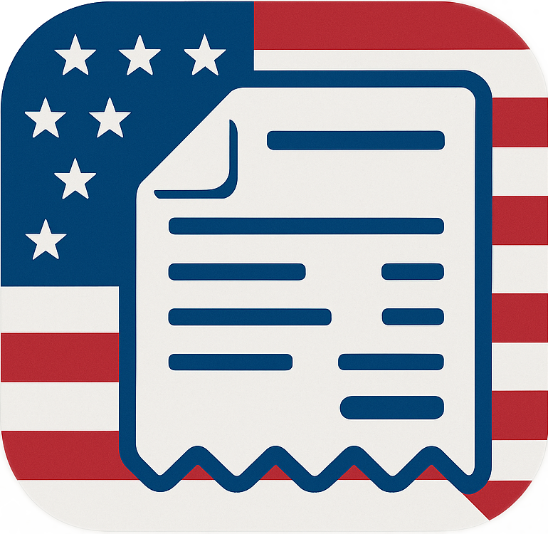 USA Invoice Icon